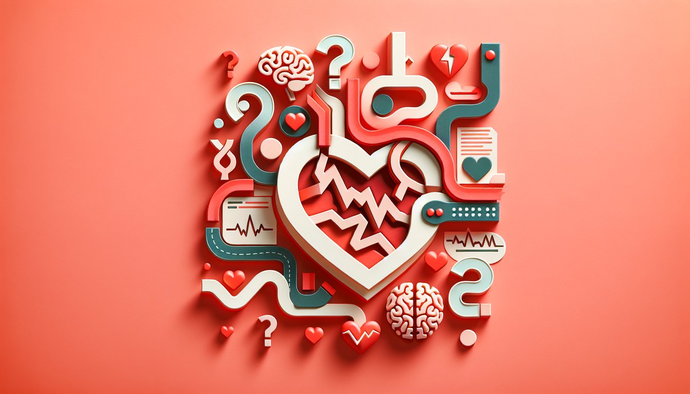 Paper art heart with serous pericardium layers and pain sensitive nerves coral background cardiovascular anatomy quiz