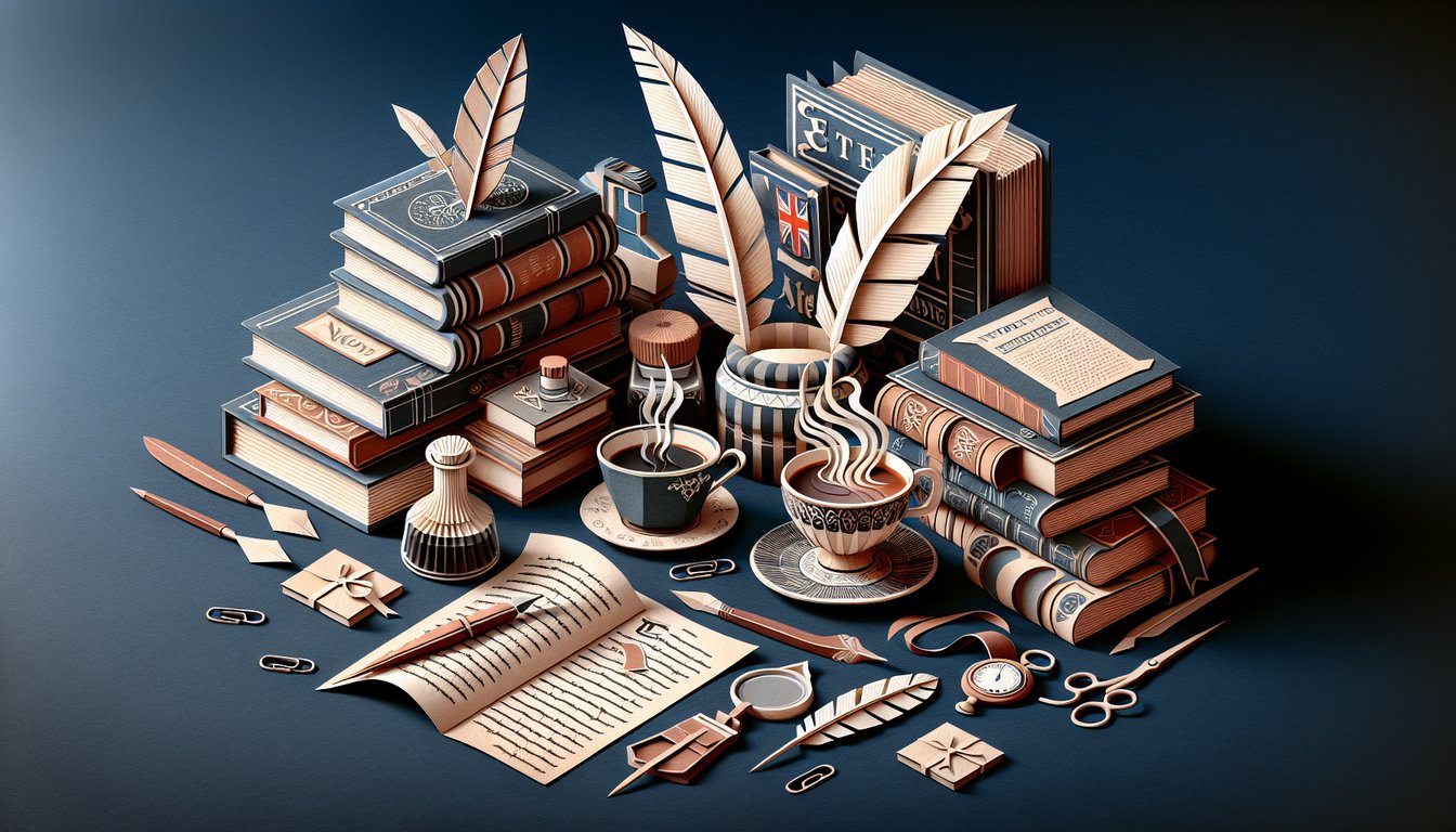 3D voxel art symbolizing the Intro to British Literature course