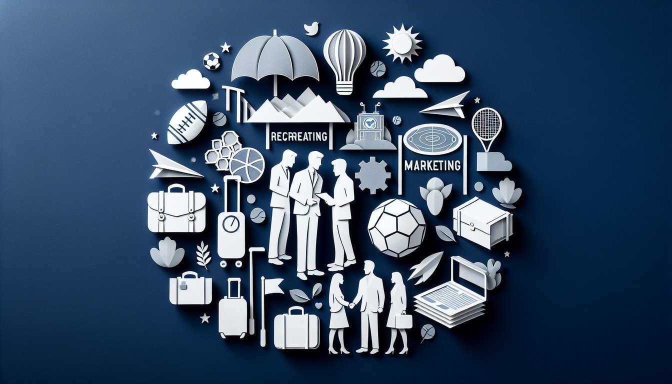 3D voxel art representing Marketing in Recreation, Sport and Tourism course