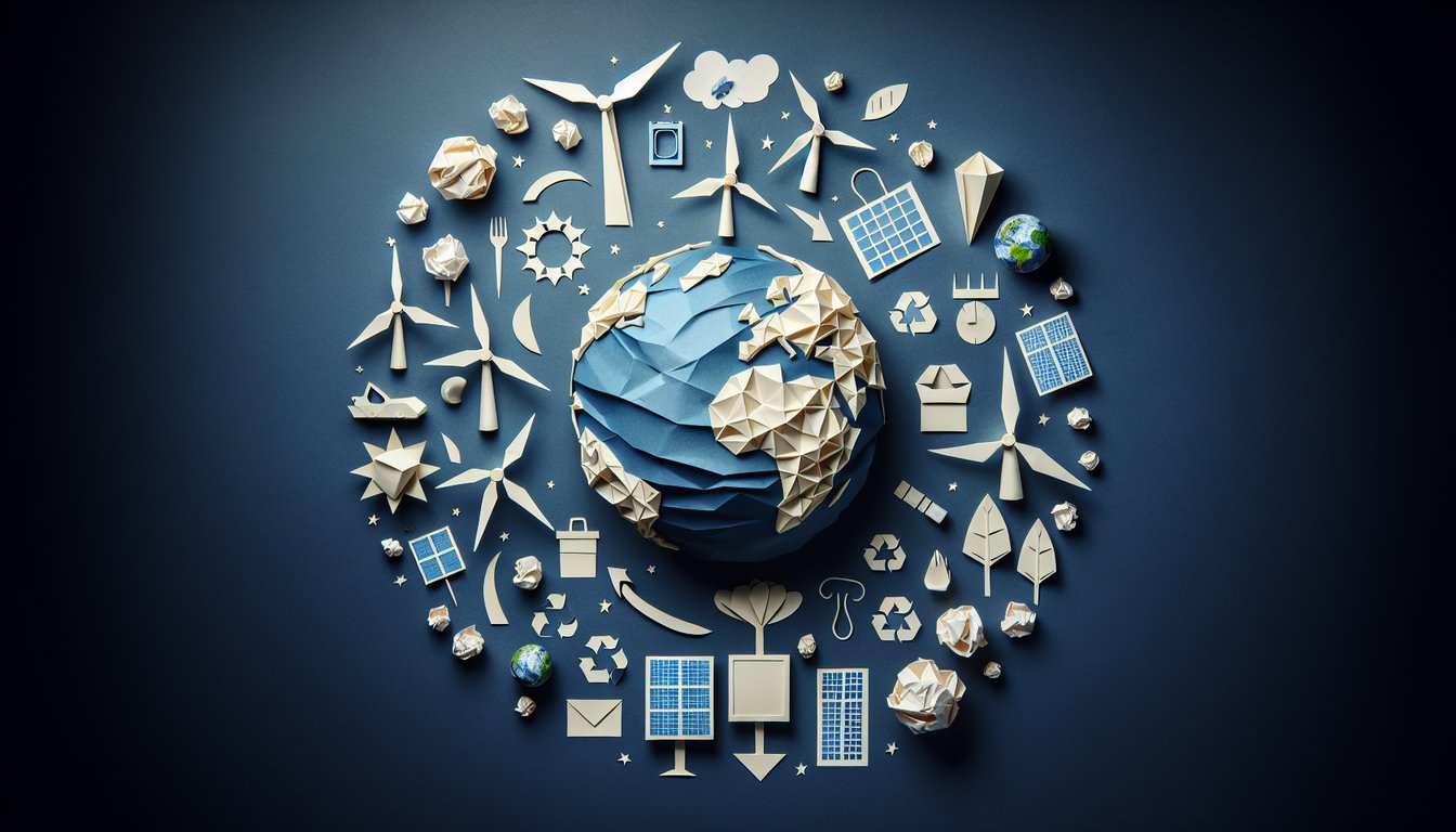 3D voxel art illustrating the Earth Resources Sustainability course content