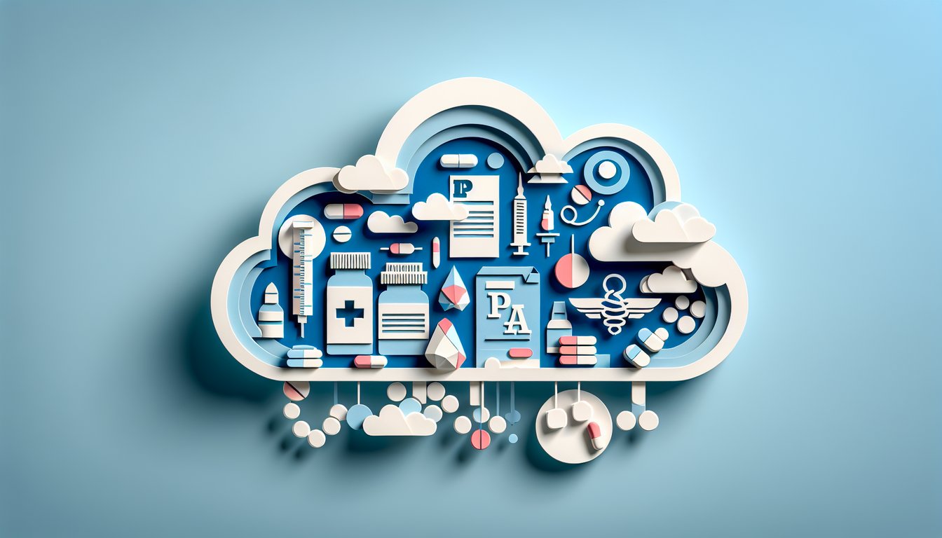 Paper art style quiz Indiana Pharmacy Law MPJE practice questions with prescription icons, books on sky blue background