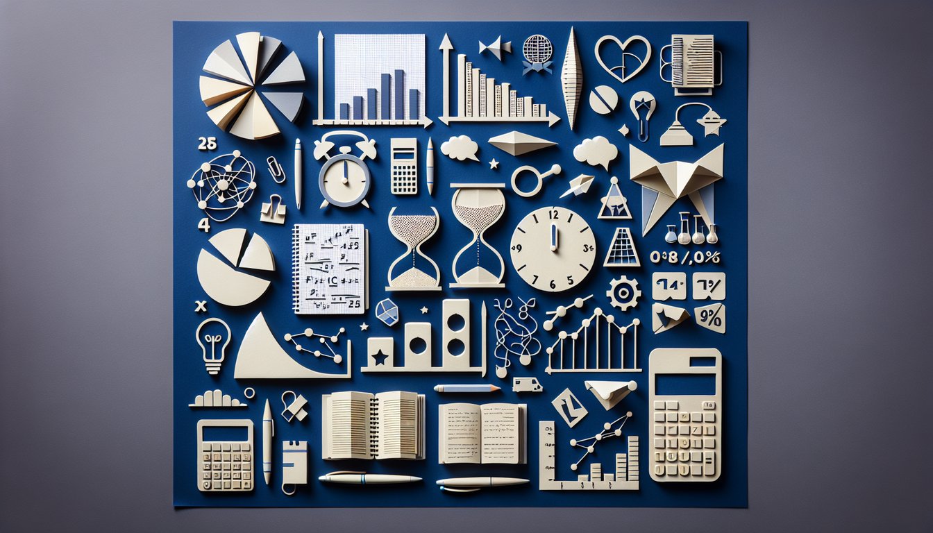 Paper art illustrating a trivia quiz for high school students on Ch. 4 Stats Showdown