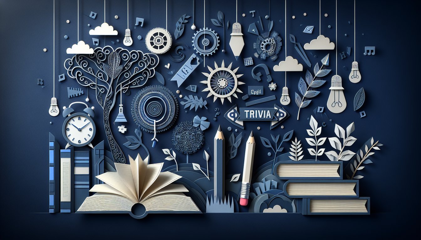 Colorful paper art promoting Wary Word Wonders, a high school English vocabulary quiz.