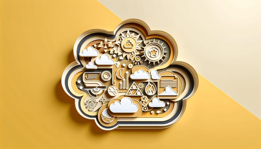 Paper art illustration for Kiowa Gordon trivia quiz on a golden yellow background