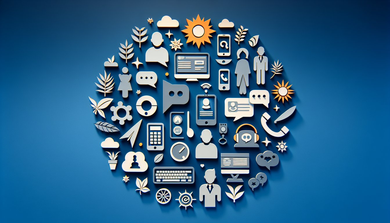 Colorful paper art depicting a summer-themed customer engagement quiz.