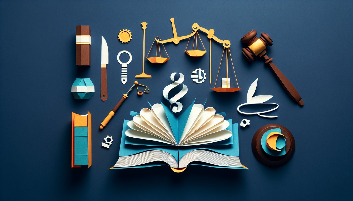 Colorful paper art promoting a Legal Expert Witness Knowledge Quiz.