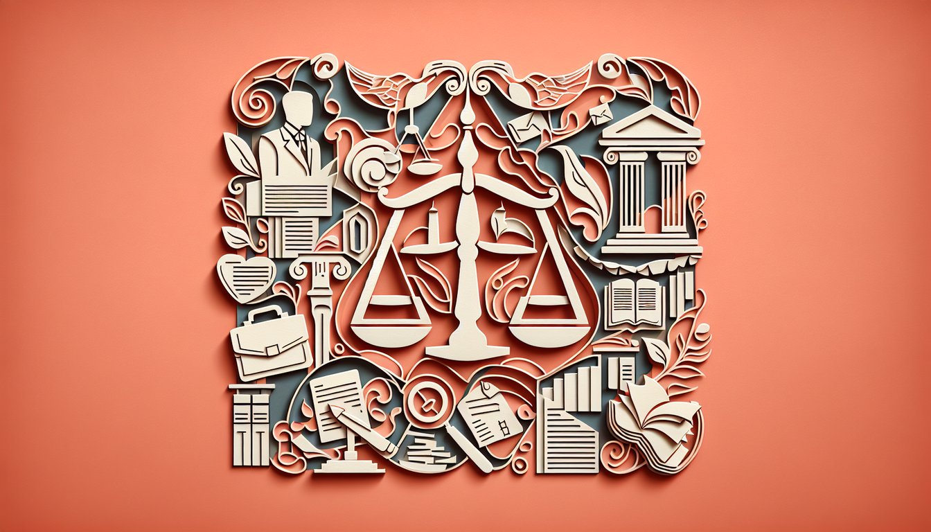 Paper art illustration for quiz to find your matching Suits character on a coral background