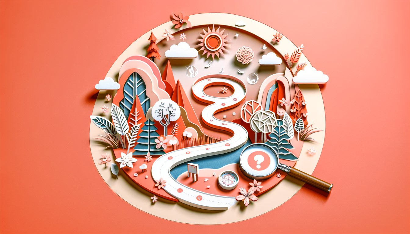 Paper art stylized Annie characters on coral backdrop with quiz invitation to discover your Annie match.