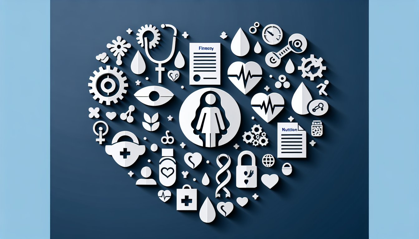 3D voxel art illustrating a course on Womens Health