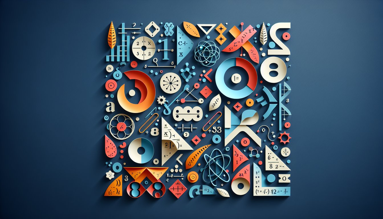 3D voxel art representing the course Abstract Algebra I