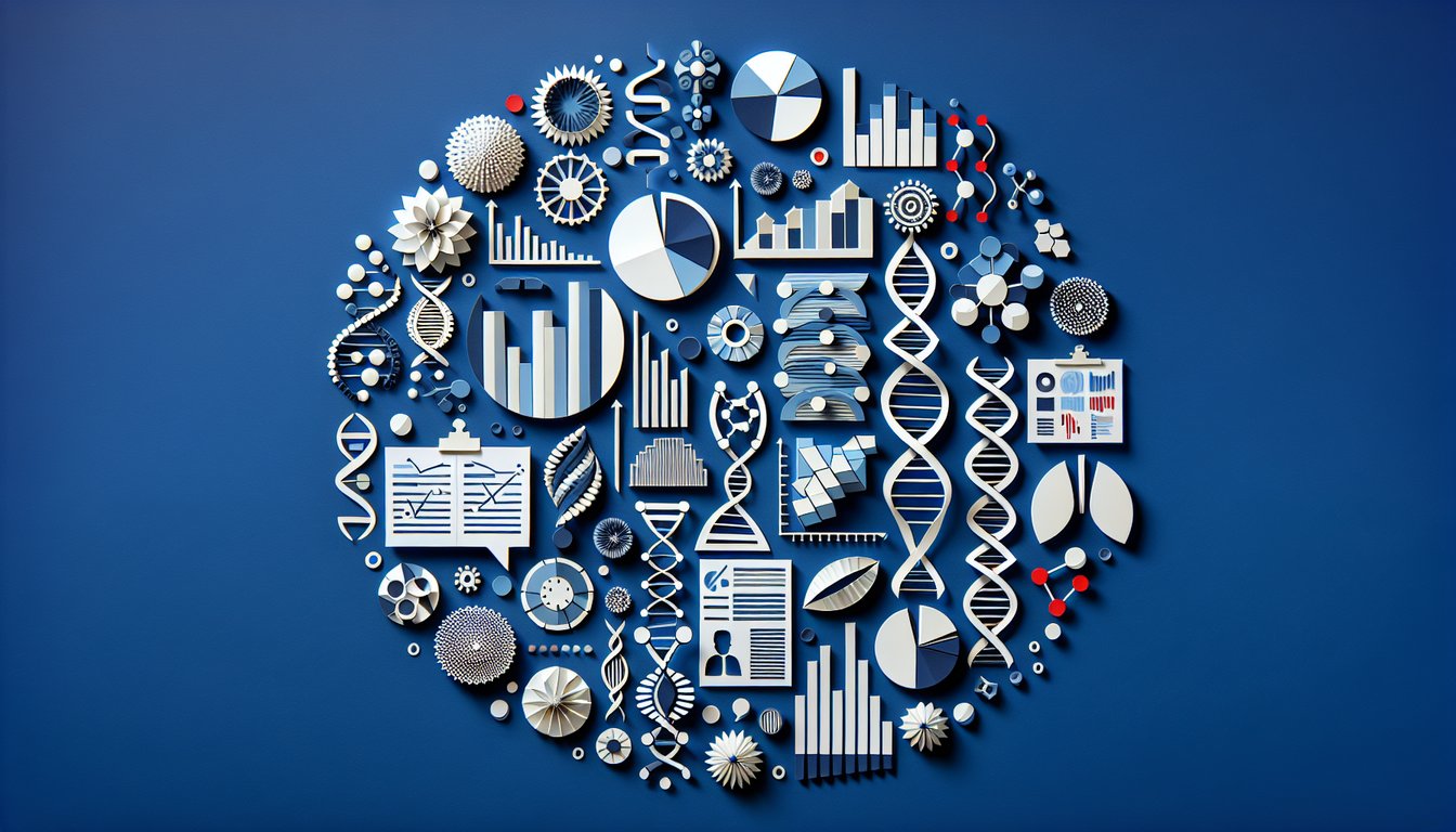 3D voxel art representing the Biostatistics course, showcasing high-quality graphics.