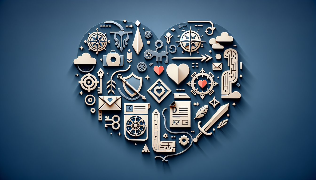 paper art illustration promoting free kingdom hearts quiz to find your perfect boyfriend on dark blue background
