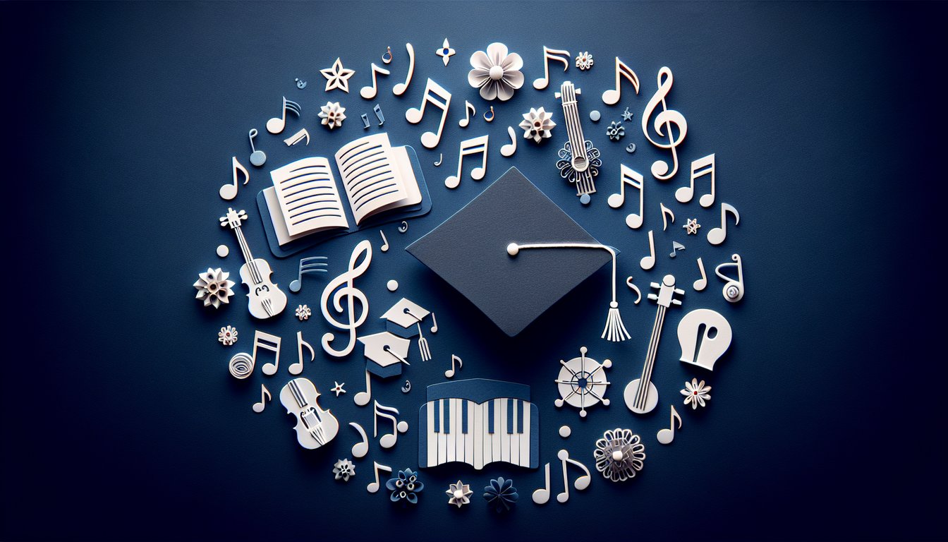 3D voxel art representing the course Research in Music Education