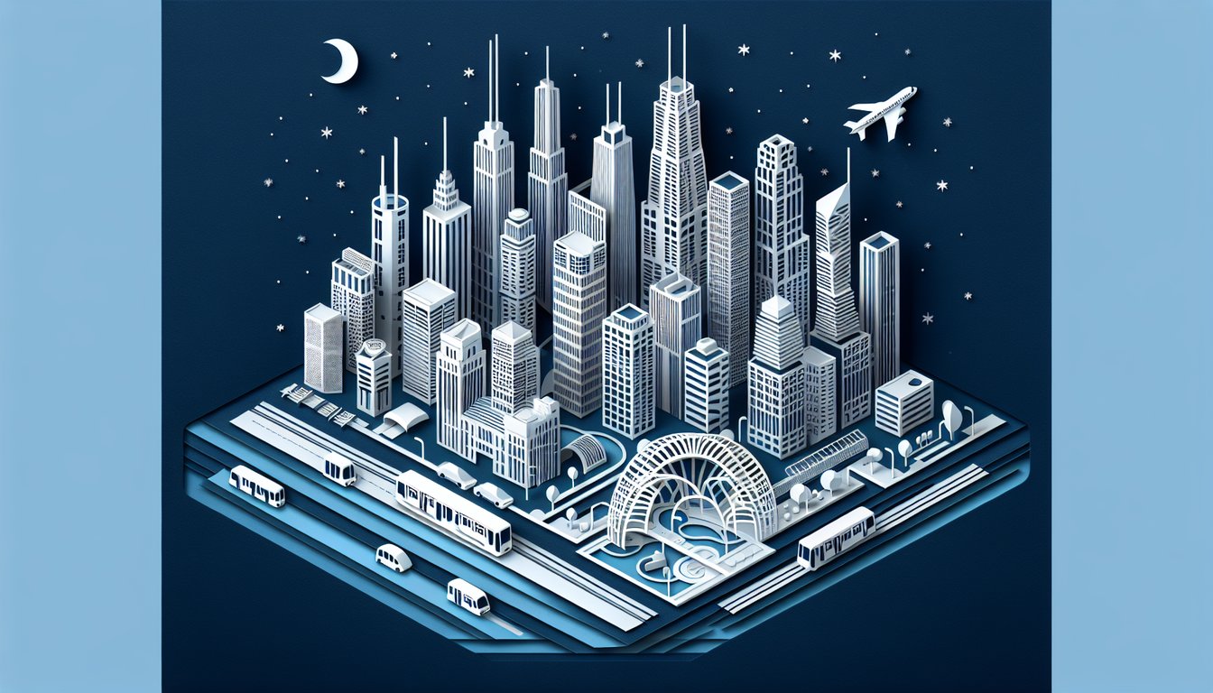 3D voxel art representing the Chicago Planning and Urban Life course