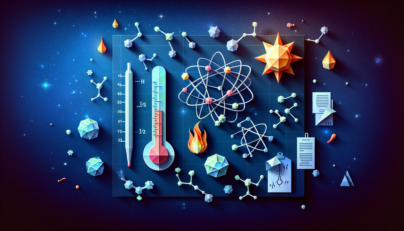 3D voxel art representing Univ Physics Thermal Physics course material