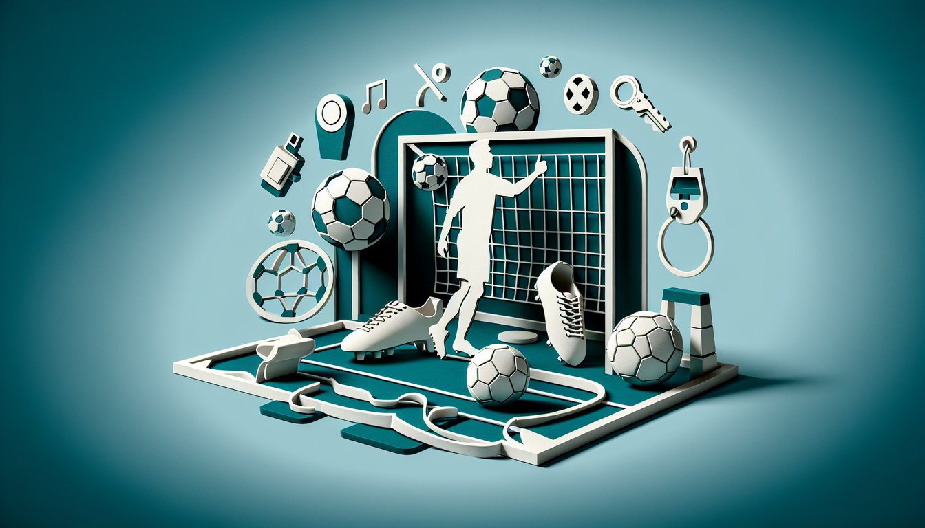 Paper art illustration for Real Madrid quiz with club legends and iconic goals trivia on teal background