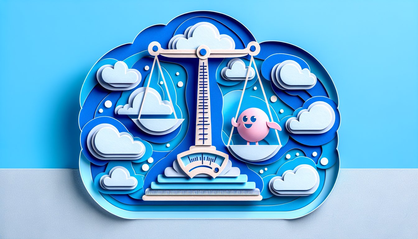 Paper art illustration for Talkaholic quiz on a sky blue background
