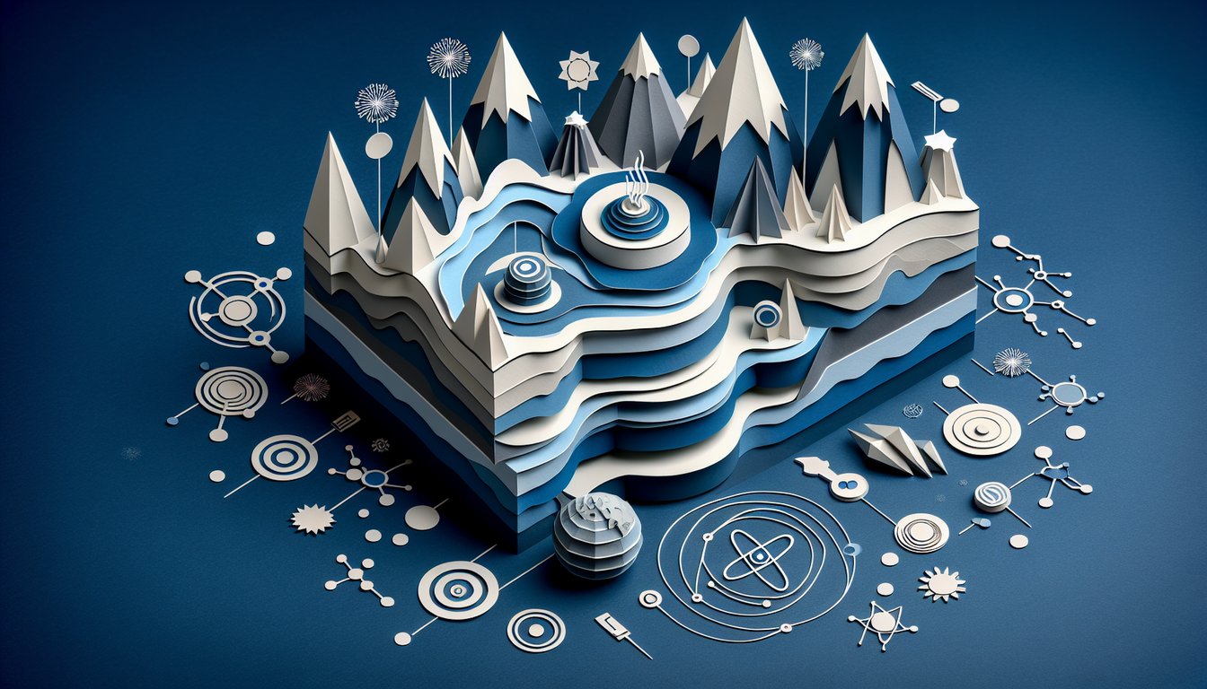 3D voxel art representing the Isotope Geology course content in high-quality detail