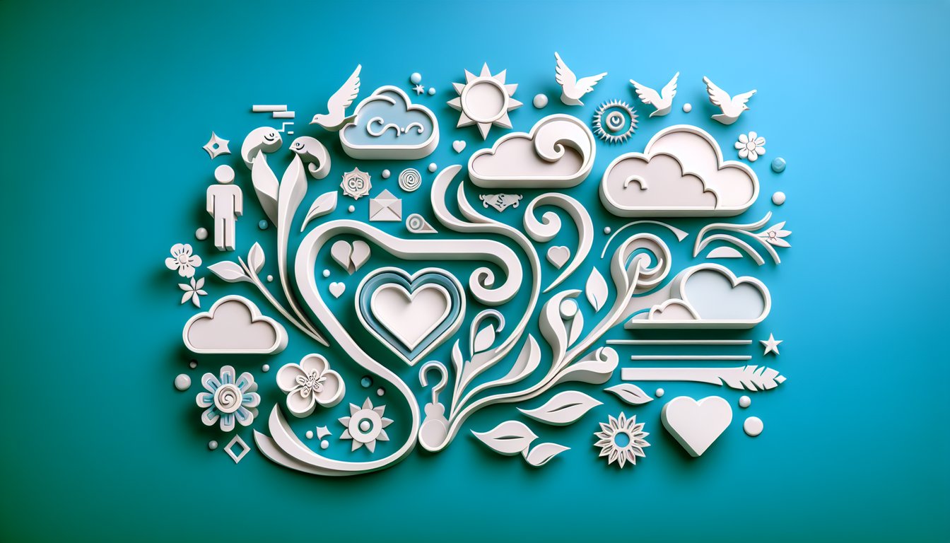 Paper art illustration for Rizz Quiz testing charisma and people skills on teal background