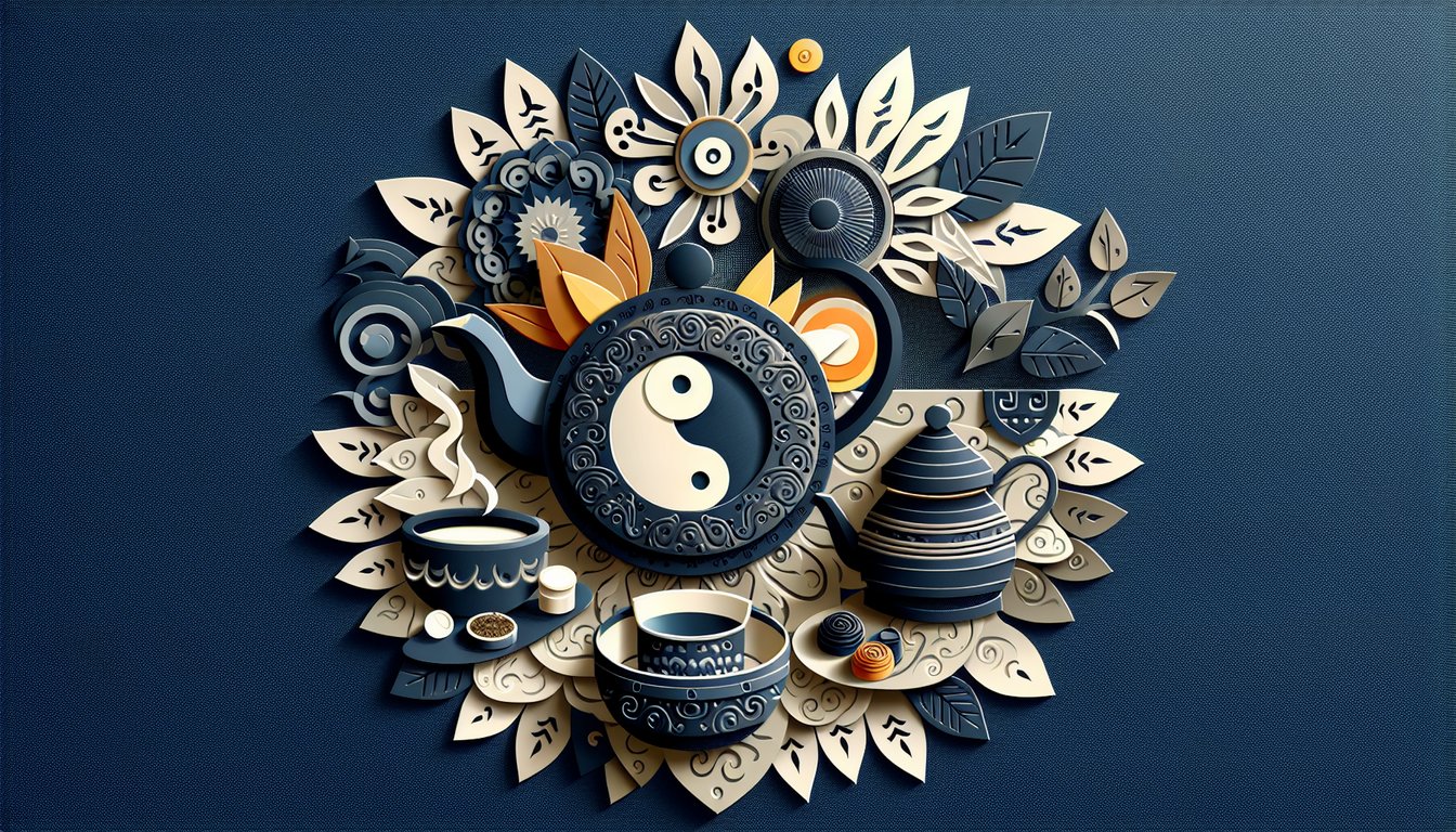 3D voxel art showcasing elements of Zen, Tea, and Power course