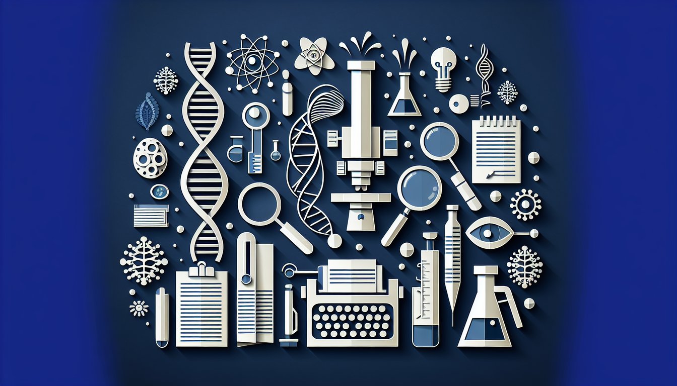 3D voxel art illustrating Science Journalism course concept