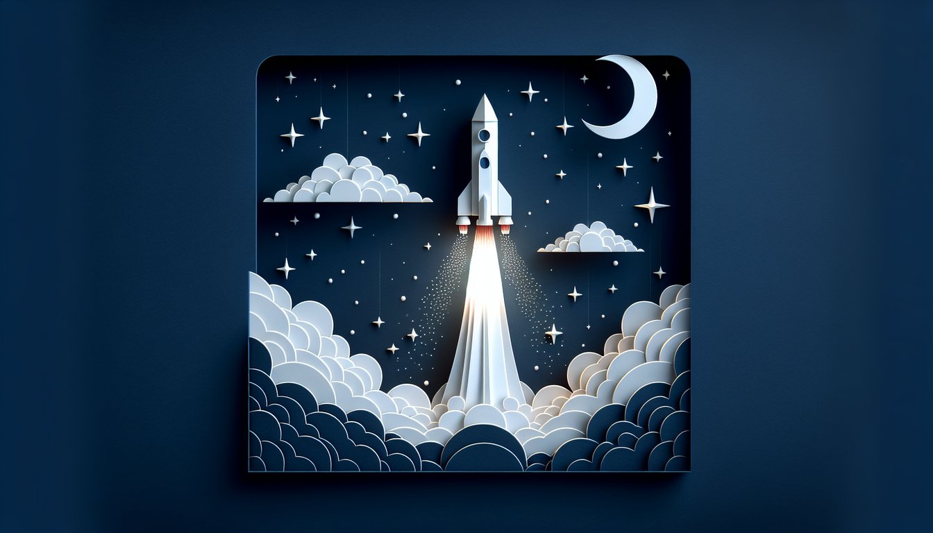 3D voxel art representing a Rocket Propulsion course, showcasing high-quality graphics.