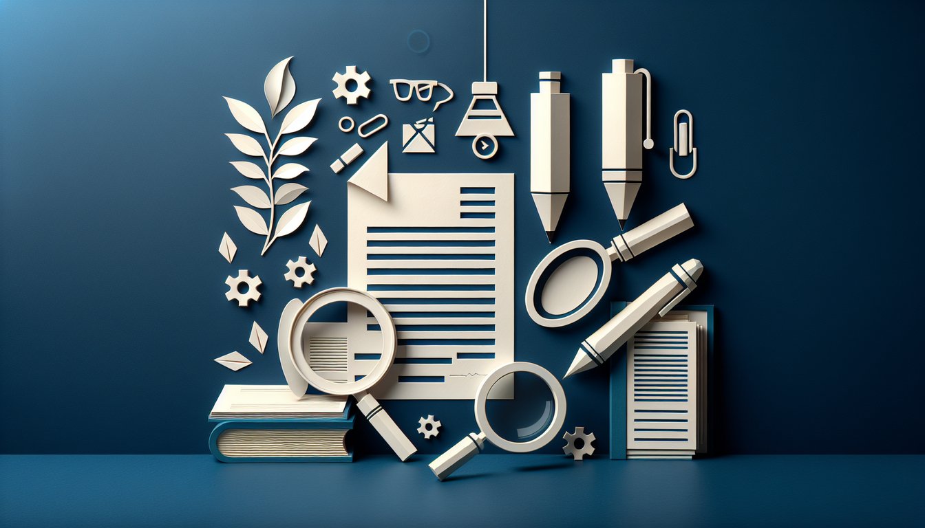 Colorful paper art depicting elements related to Plagiarism Awareness Quiz