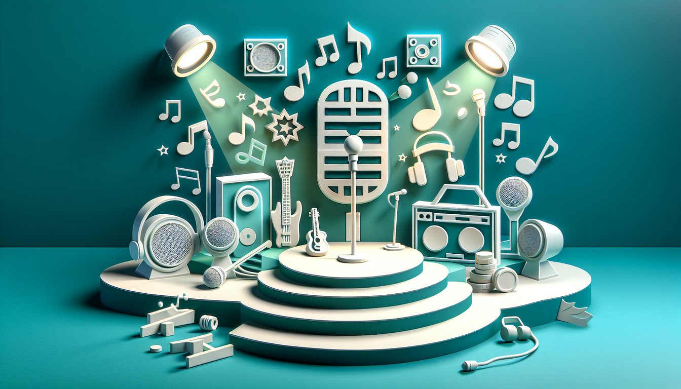 Paper art illustration for Juice Wrld quiz on teal background