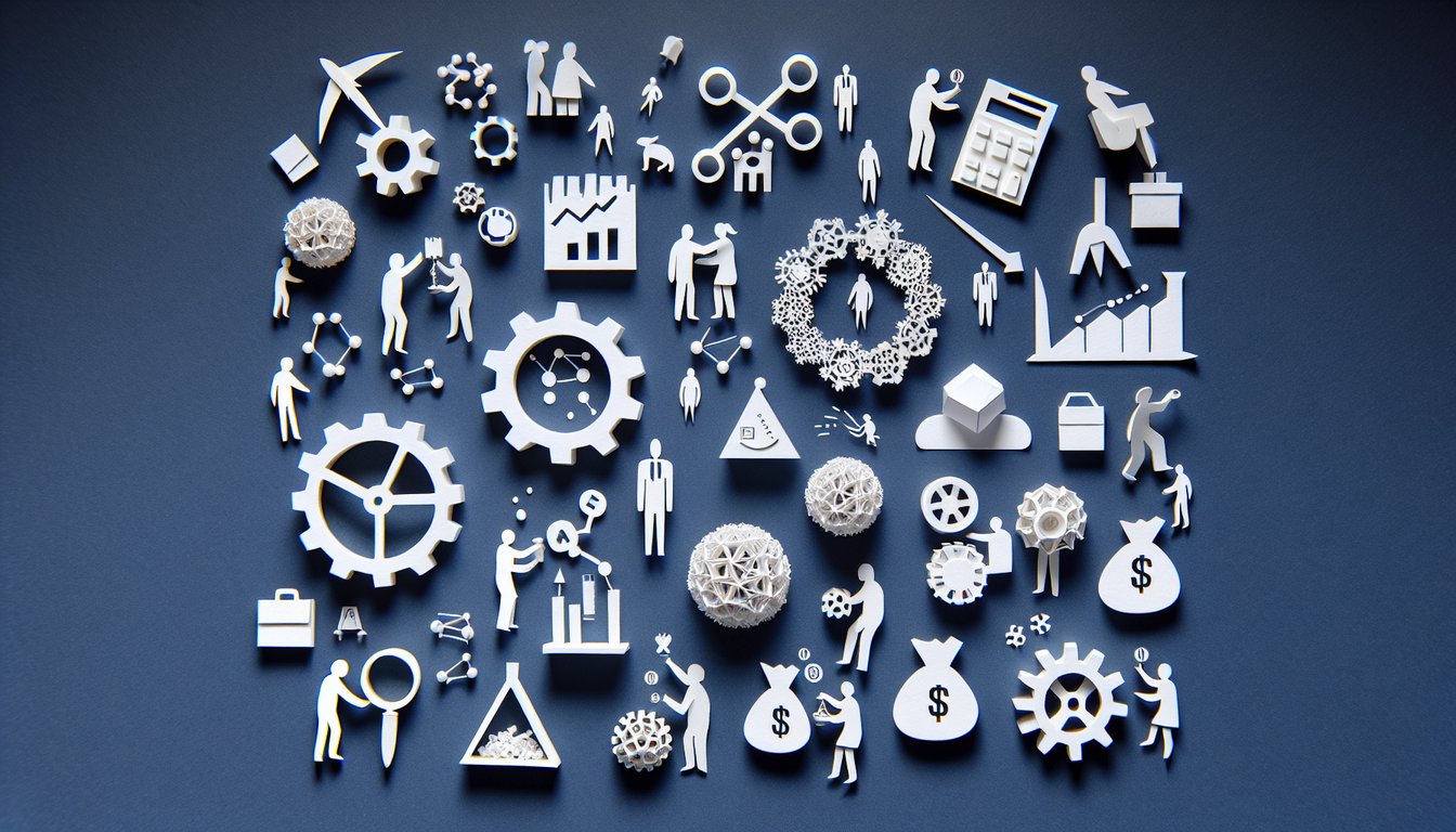 3D voxel art representing the Microeconomic Theory II course content