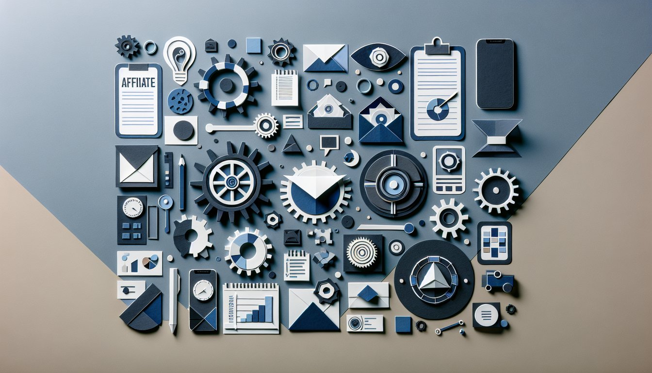 Colorful paper art depicting a trivia quiz on Affiliate Brand Messaging