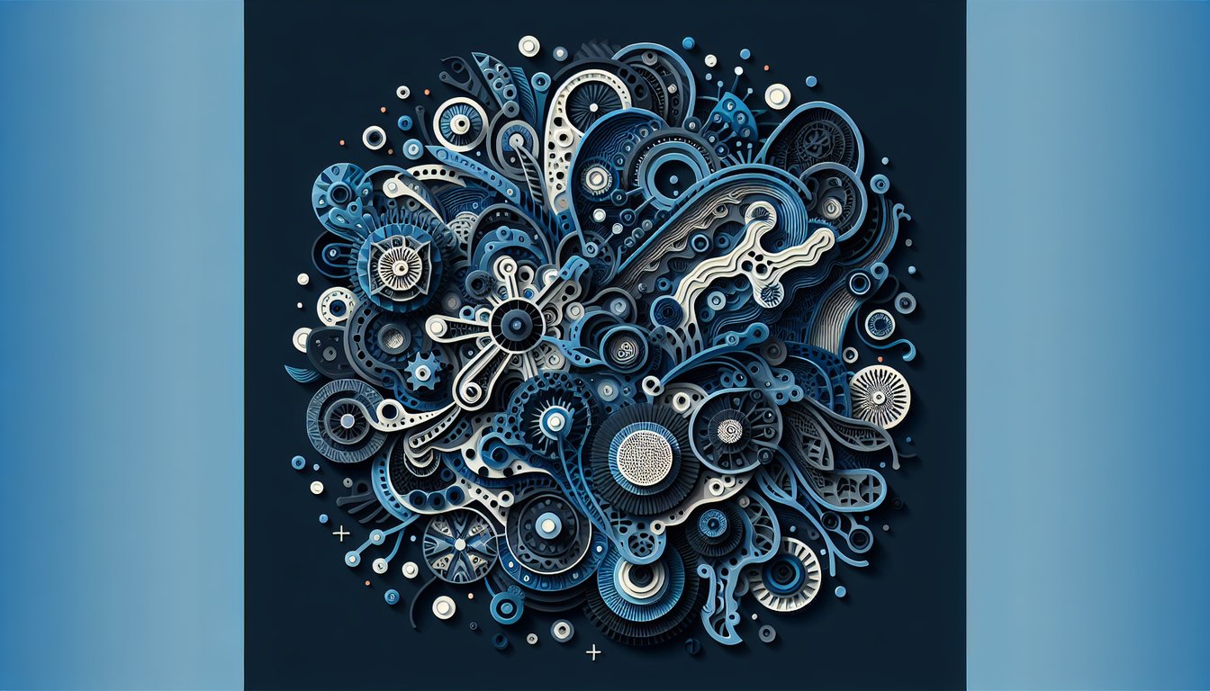 3D voxel art illustrating key concepts from the course Structure and Function III