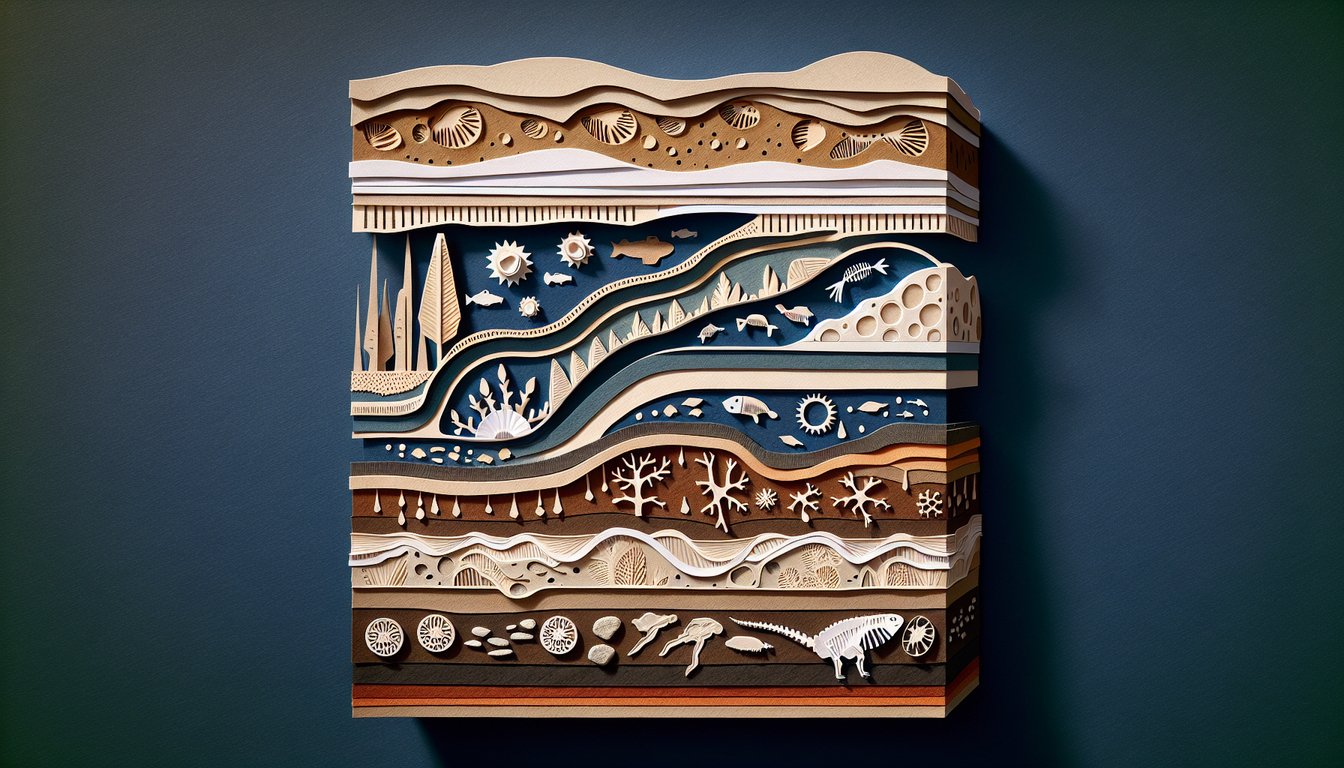 3D voxel art representing Sedimentology and Stratigraphy course