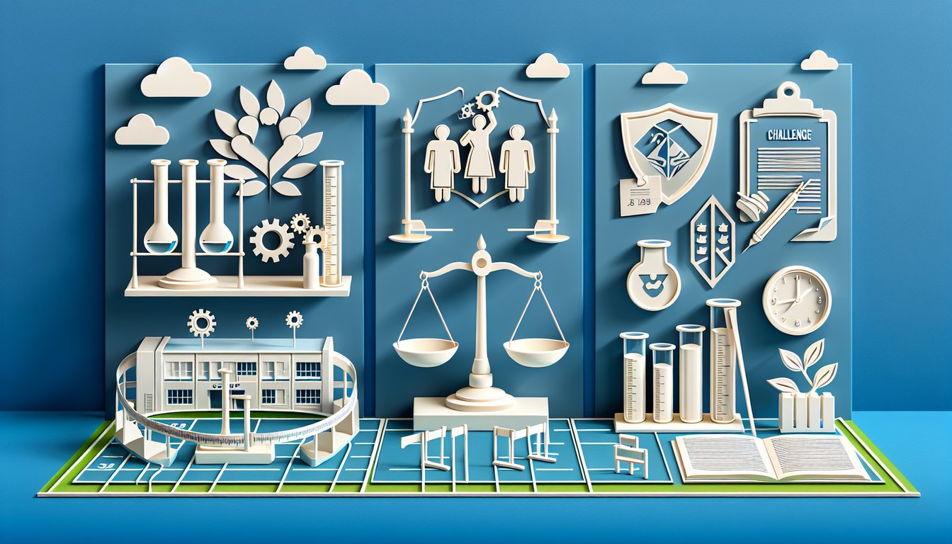 Paper art illustration for ICH GCP Guidelines Quizlet on sky blue background