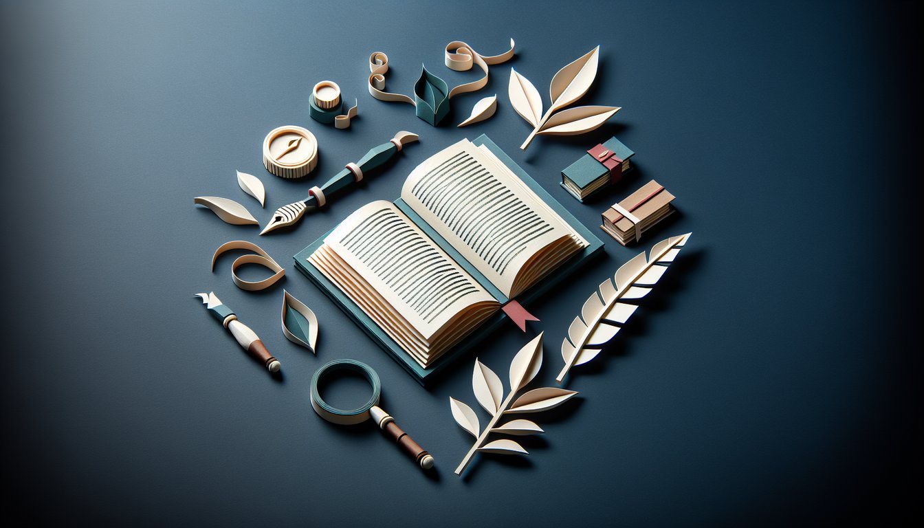 3D voxel art illustrating Modern Italian Novel course content
