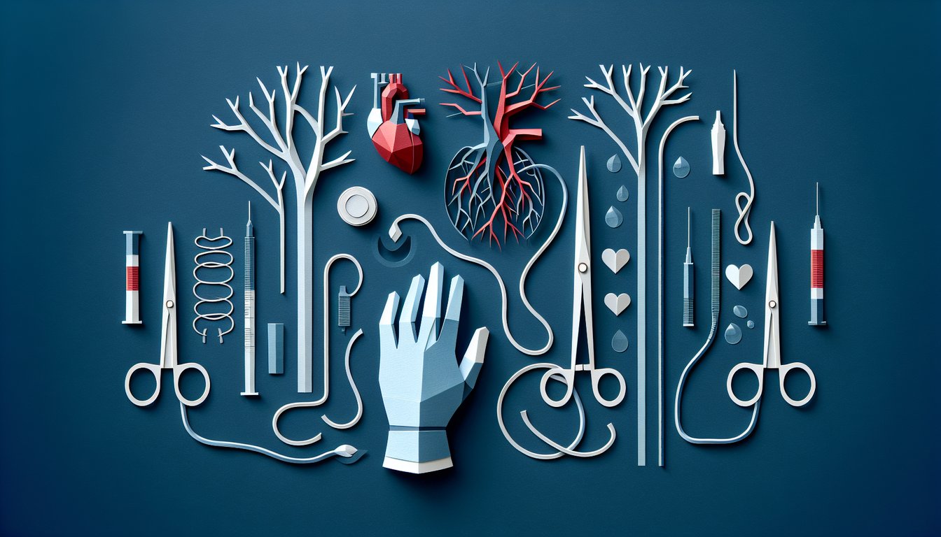 3D voxel art illustrating Vascular Surgery course, highlighting intricate details of the procedure.