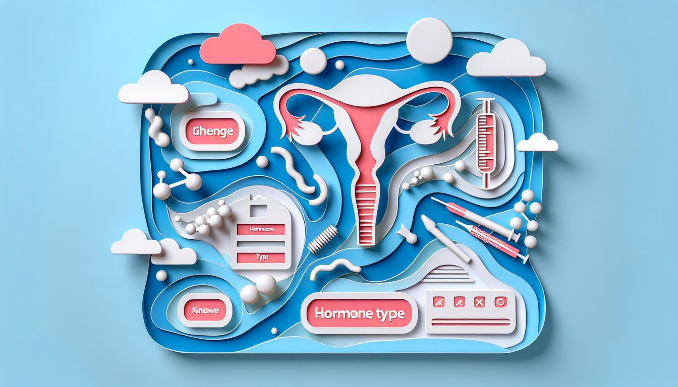 paper art illustration of stylized hormone molecules endocrine glands quiz prompt on sky blue background