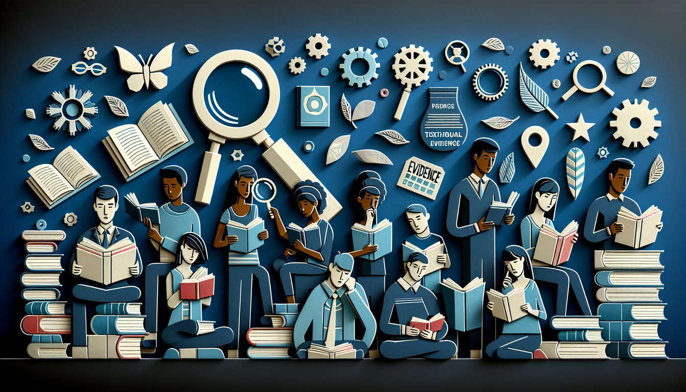Colorful paper art promoting a trivia quiz on Defend Your Reading challenges for high school students.