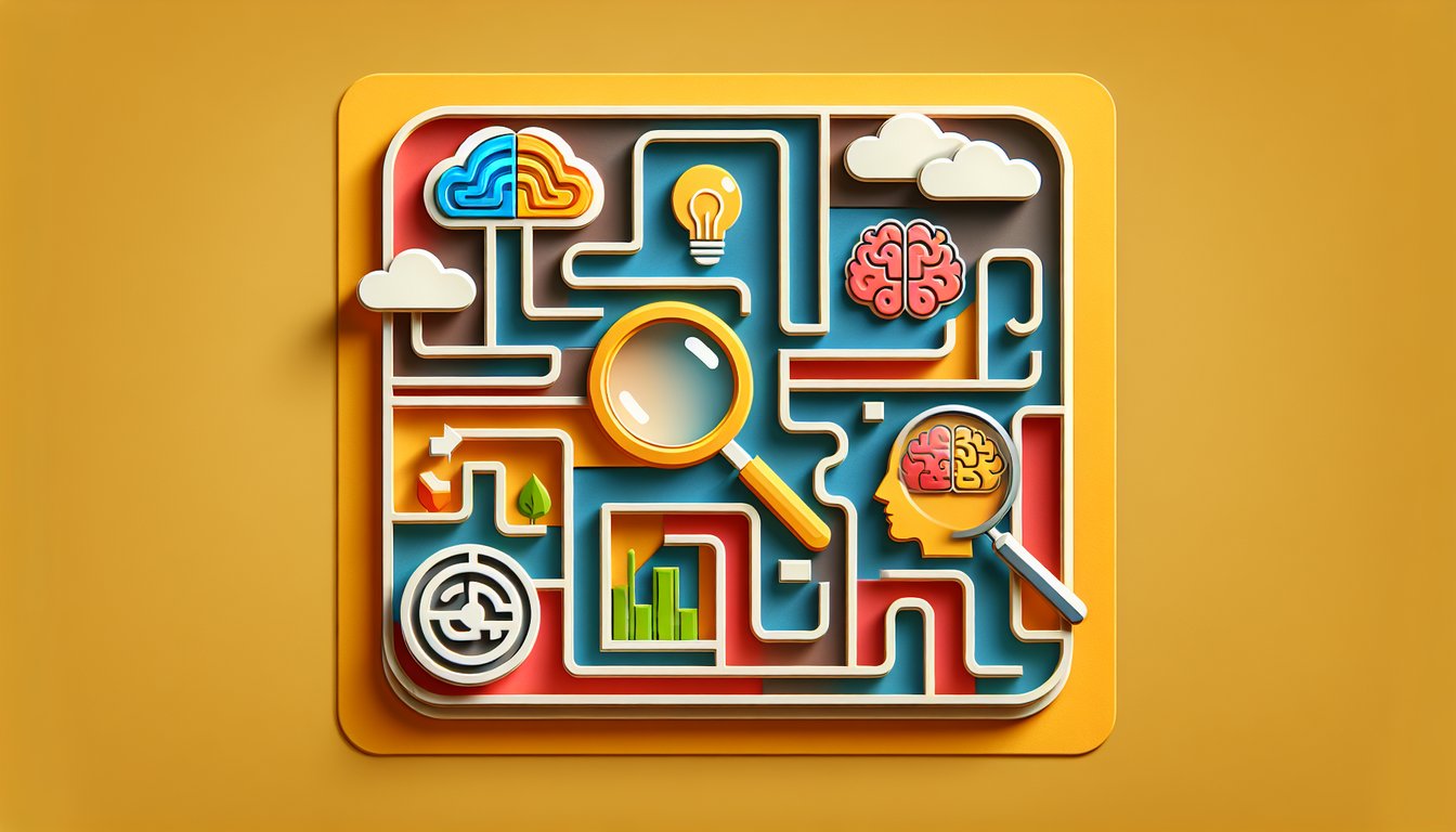 Paper art illustration for Am I Selfish quiz on a golden yellow background