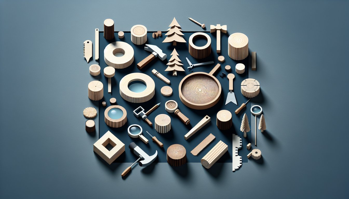 Fun and beautiful paper art for quiz about Wood Quality Knowledge Test