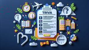 Free English Grammar and Venue Survey Quiz