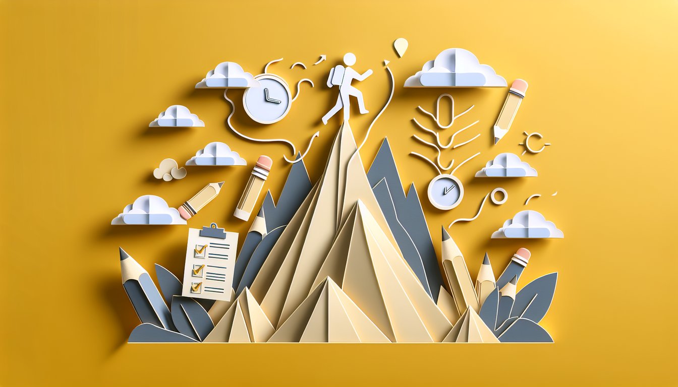 Paper art illustration for quiz on exploring feelings about coming out to parents on a golden yellow background.