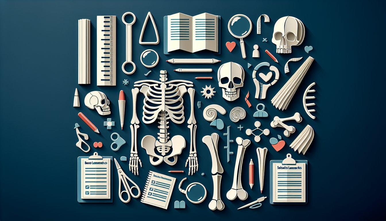 Paper art depicting a trivia quiz on skeletal structures for anatomy students.