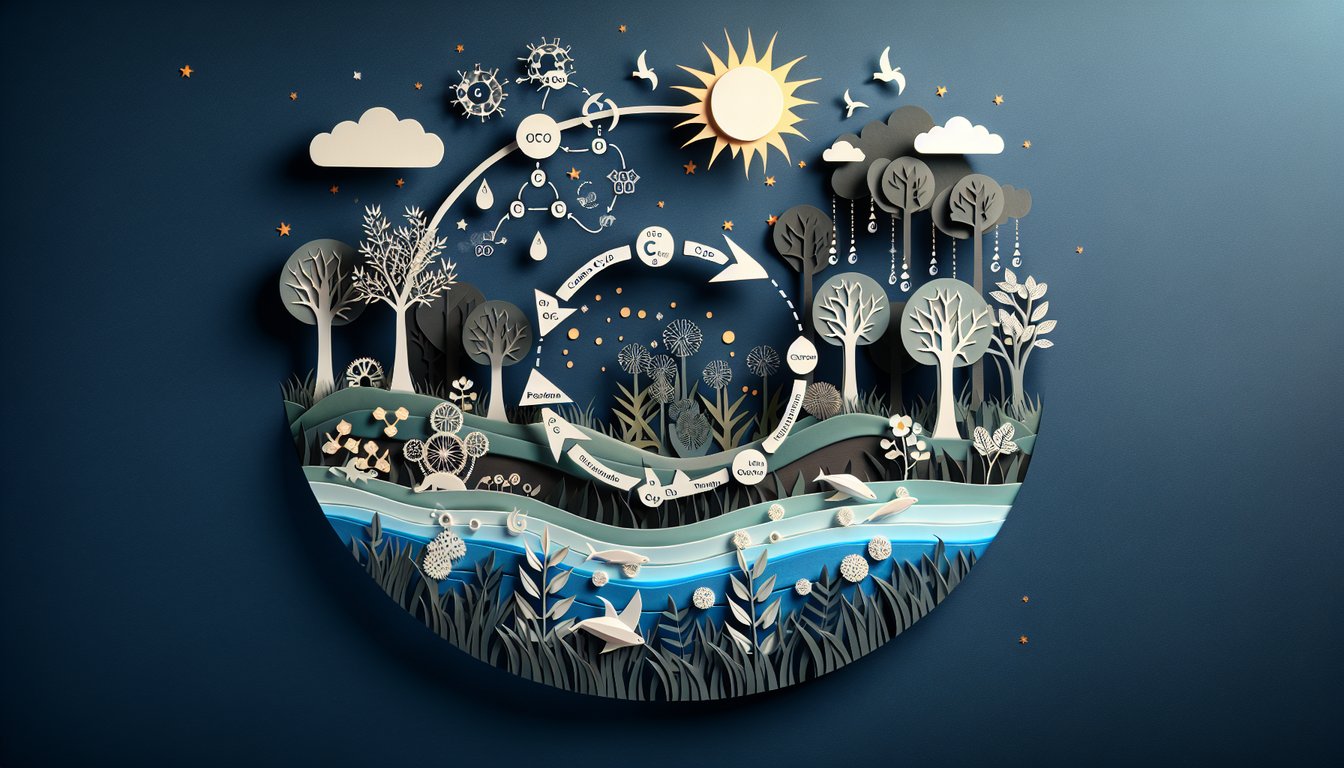 3D voxel art illustrating the complex concepts in Ecosystem Biogeochemistry course