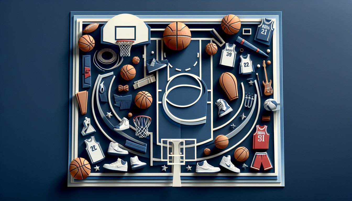 Paper art illustration for Nate Archibalds iconic nickname and career highlights quiz on dark blue background
