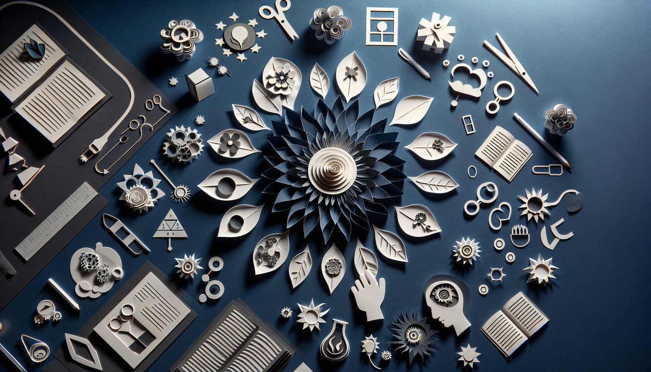 3D voxel art illustrating key concepts from the HBSE I Human Development course