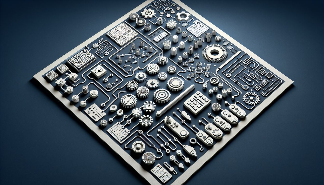 3D voxel art illustrating Control Systems course content