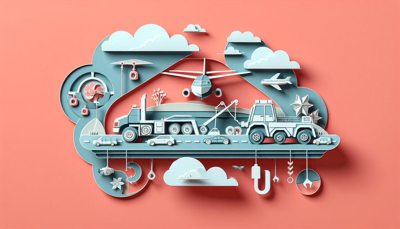 Paper art style AFMAN 10-206 quiz scene on coral background featuring towing gear flashcards scored quiz challenge