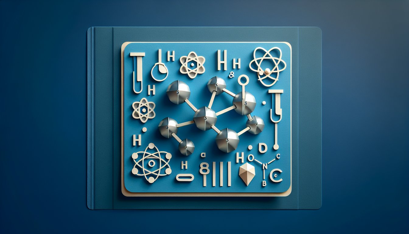 Colorful paper art promoting Hydrogen  Metal Bonds trivia quiz for high school chemistry students.