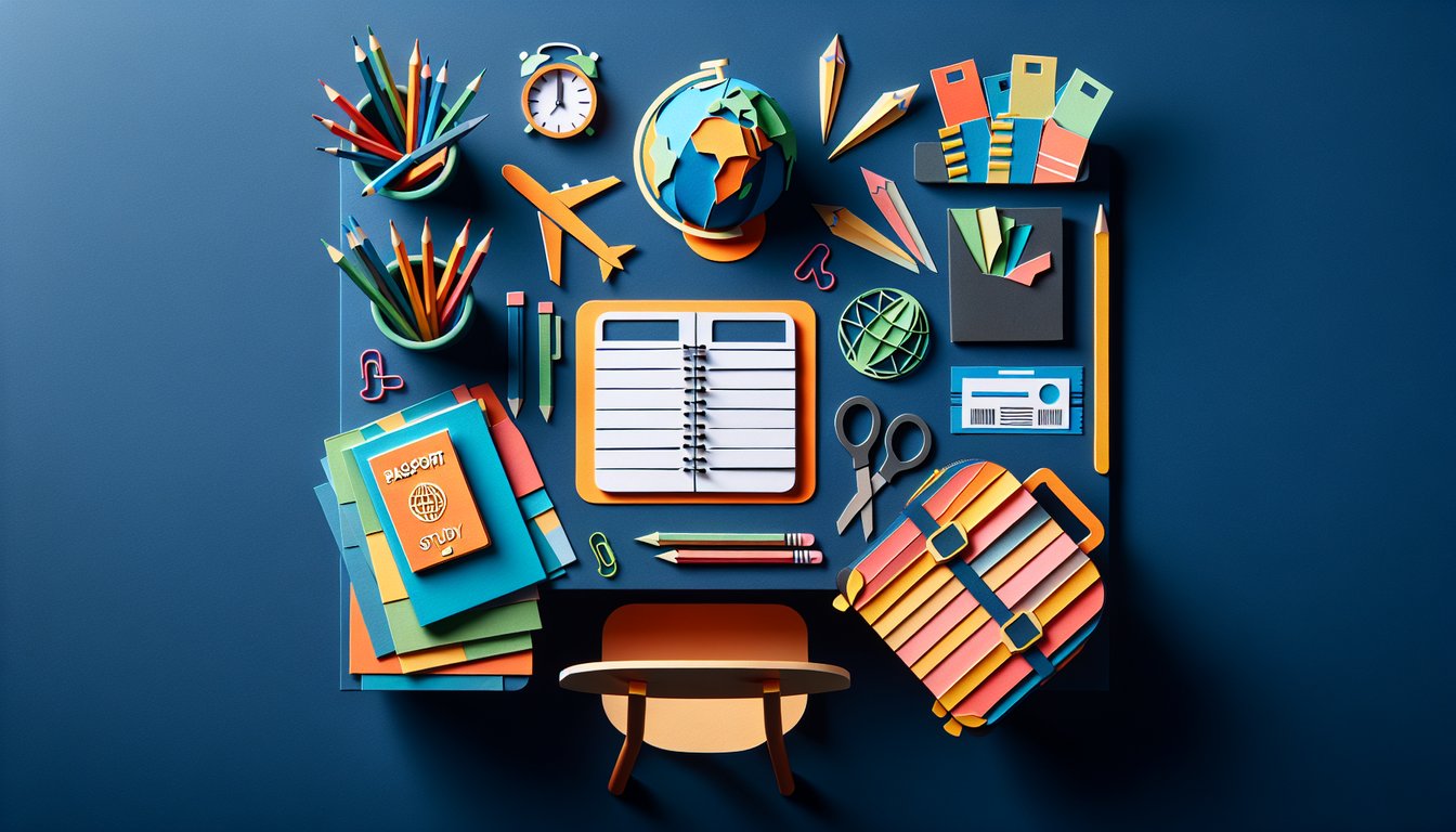 3D voxel art symbolizing the Off-Campus Study course in high quality