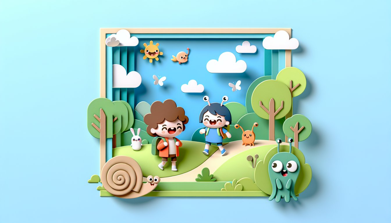 Sesame Street themed paper art illustration for a Muppet trivia quiz on a sky blue background